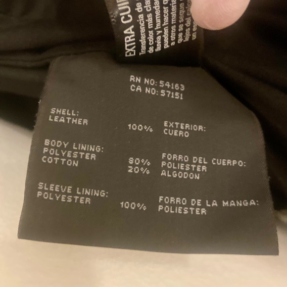 Marc New York Black Leather Jacket New Never Worn with Tags - Picture 8 of 9